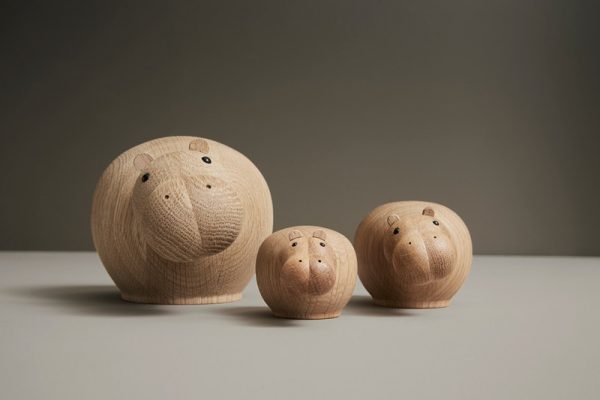 Hibo Hippopotamus Design Steffen Juul voor Woud Houten Nijlpaard