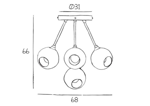 Ballroom Molecule Ceilinglamp Ballroom Molecule Plafondlamp Design by US