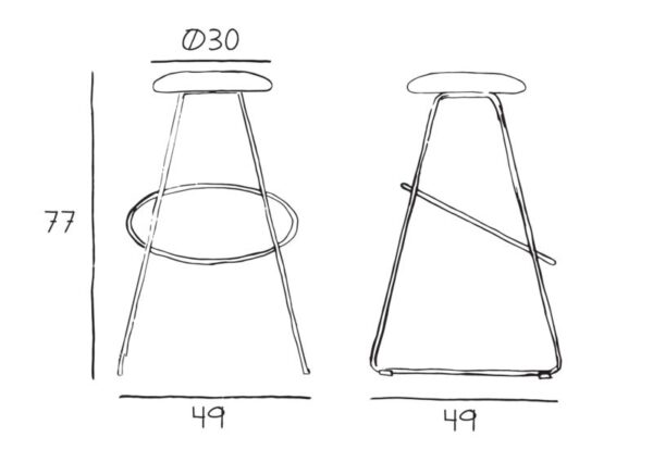 Clown Barstool Clown Barkruk ontwerp Design by US