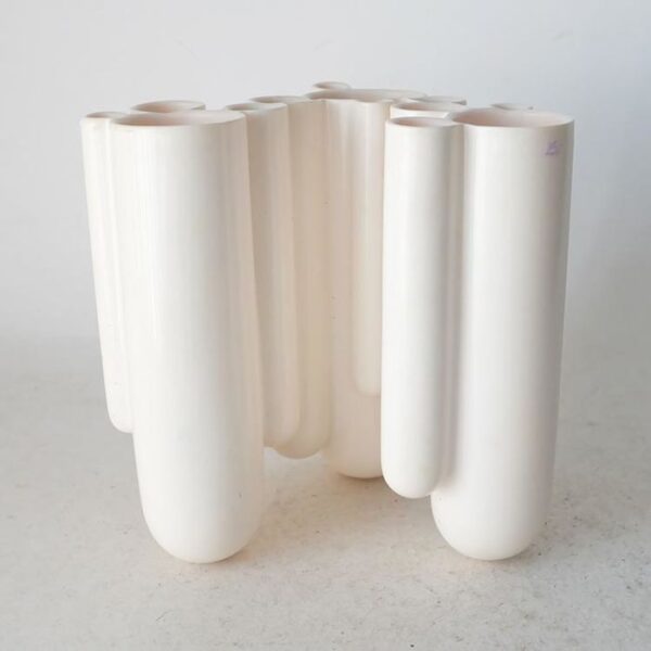 Dip Vaas Wit Dip Vase White Design Robert Bronwasser voor Goods