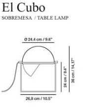 El Cubo lamp design Gabriel Teixido voor Carpyen