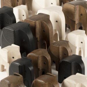 Houten Olifant Wooden Elephant Design Kristian Jakobsen voor Novoform