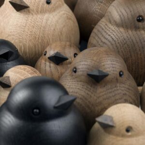 Eiken houten Mus Sparrow design Kristian Jakobsen voor Novoform