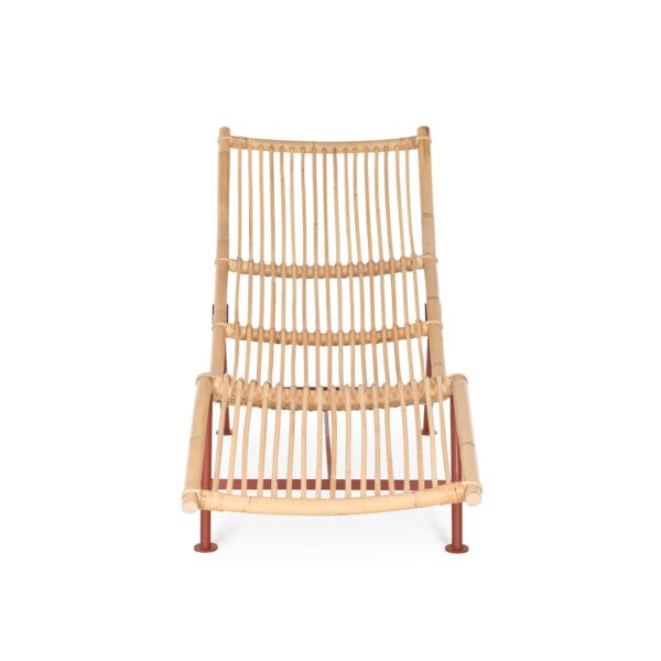 Cane Divan Ligstoel Design Simo Heikkilä voor Lensvelt