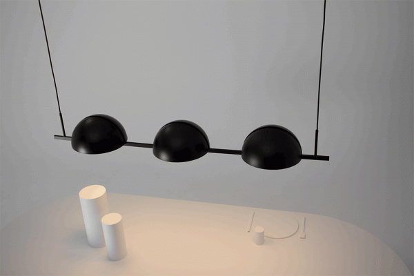 Trapeze Triplette lamp Design Jette Scheib voor Oblure