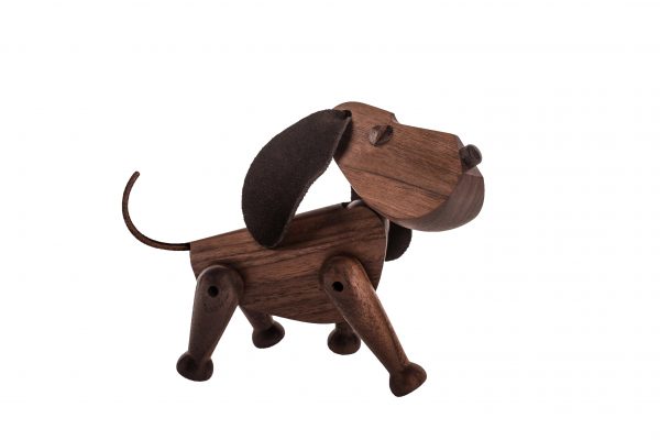 Houten Hond Oscar Bobby en Rufus design Hans Bolling voor Architectmade