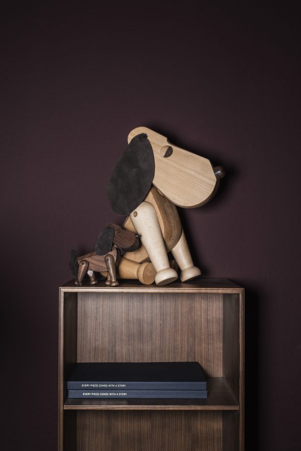 Houten Hond Oscar Bobby en Rufus design Hans Bolling voor Architectmade