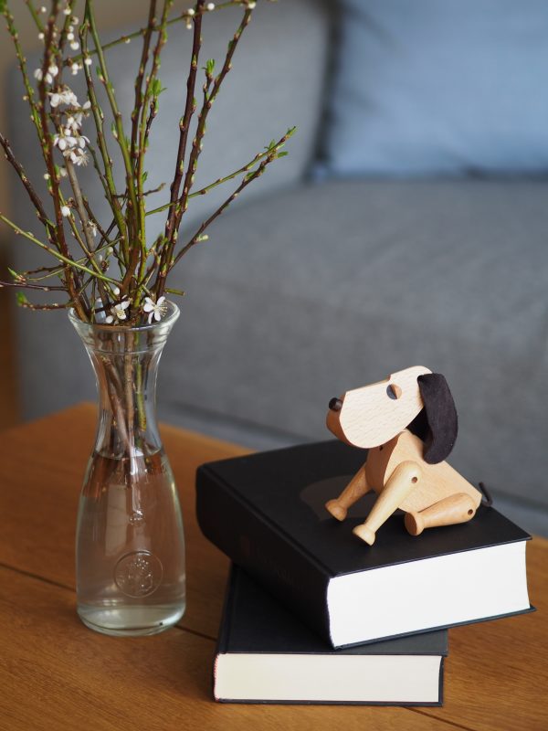 Houten Hond Oscar Bobby en Rufus design Hans Bolling voor Architectmade