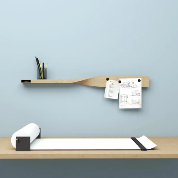 Twist shelf wandplank design Shakir en Bryzek voor Lawa Design
